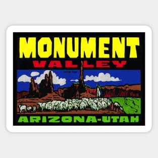 MONUMENT VALLEY UTAH ARIZONA NAVAJO TRIBAL PARK BUTTES MITTENS JOHN FORD'S POINT Sticker